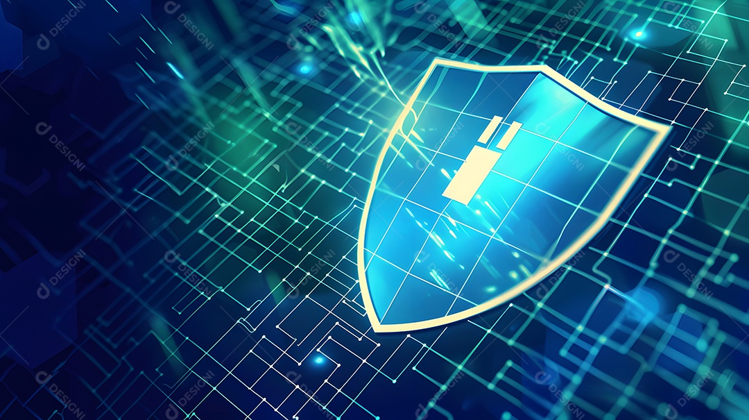 Um escudo digital de defesa contra ameaças cibernéticas