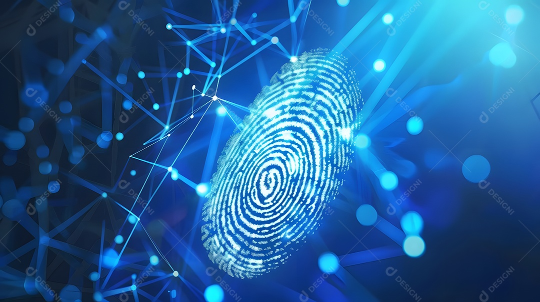 Uma digitalização de impressões digitais para acesso seguro