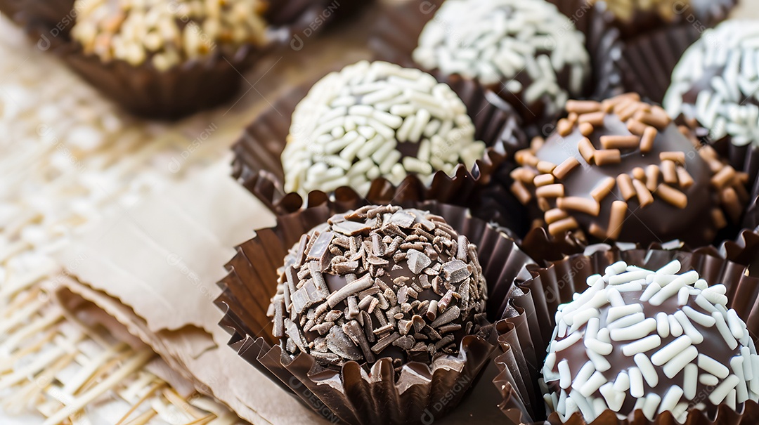 Brigadeiro uma popular trufa de chocolate brasileira