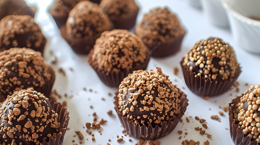 Brigadeiro uma popular trufa de chocolate brasileira