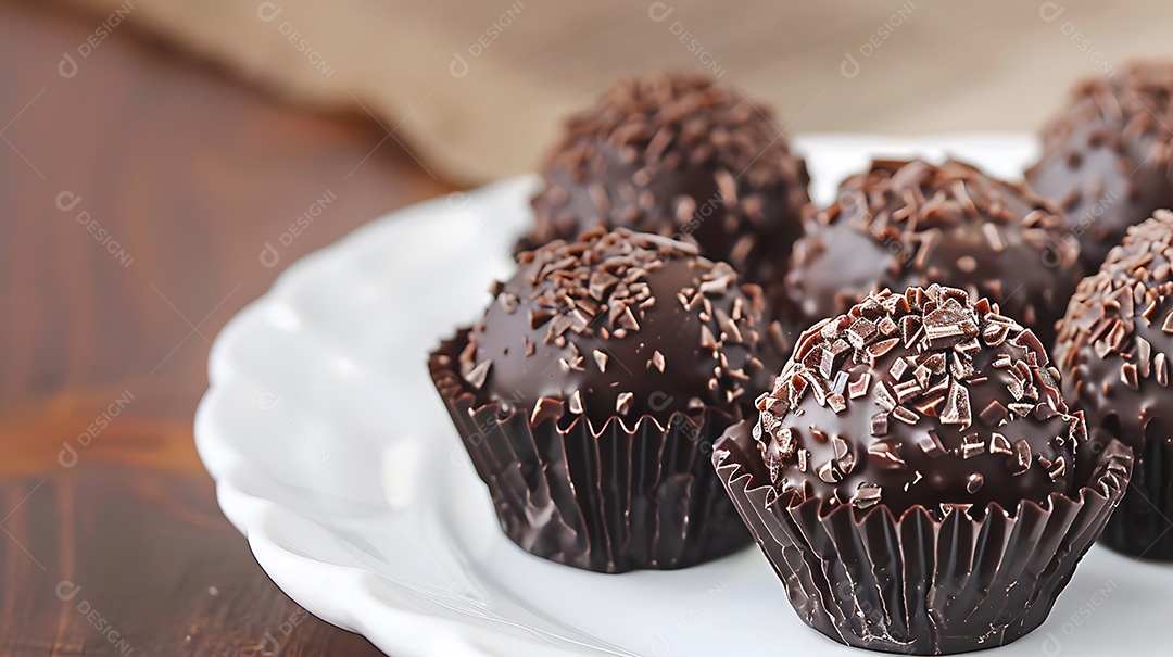 Brigadeiro uma popular trufa de chocolate brasileira