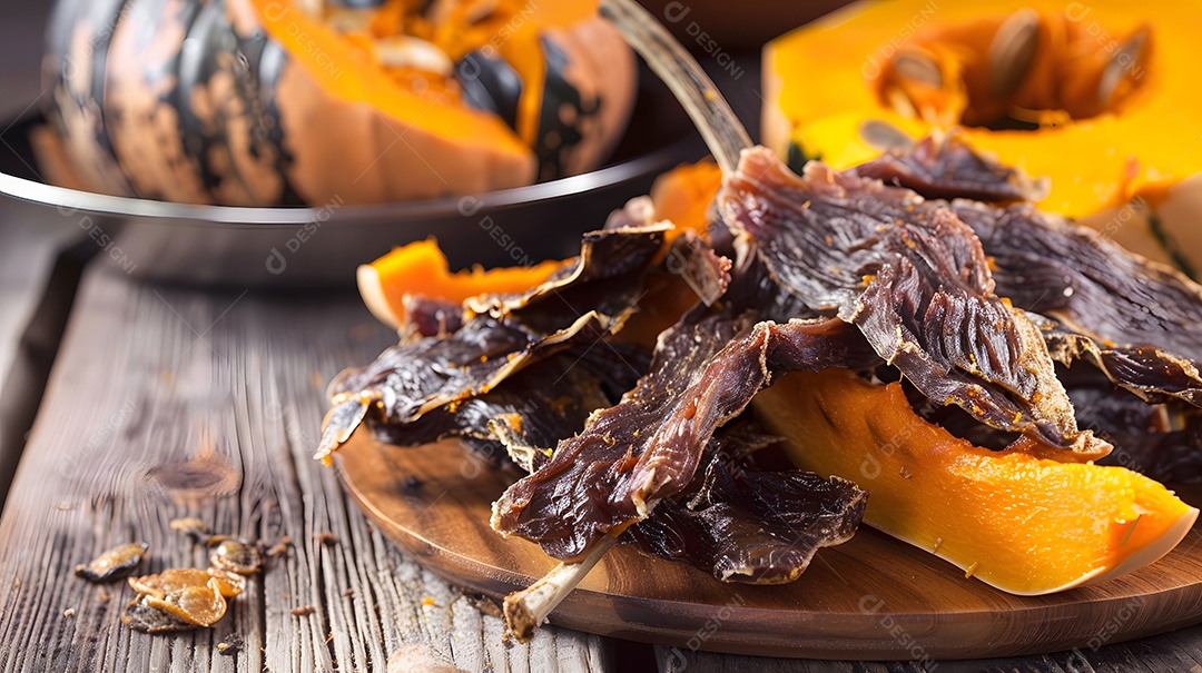 Carne seca com abobora