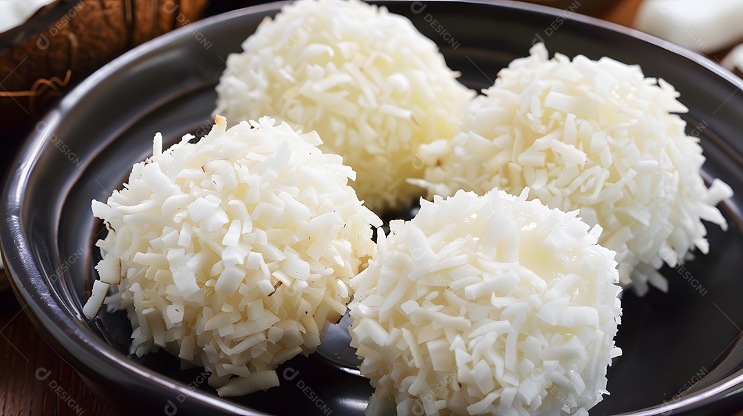 Cocada um doce de coco geralmente feito com açúcar e leite condensado