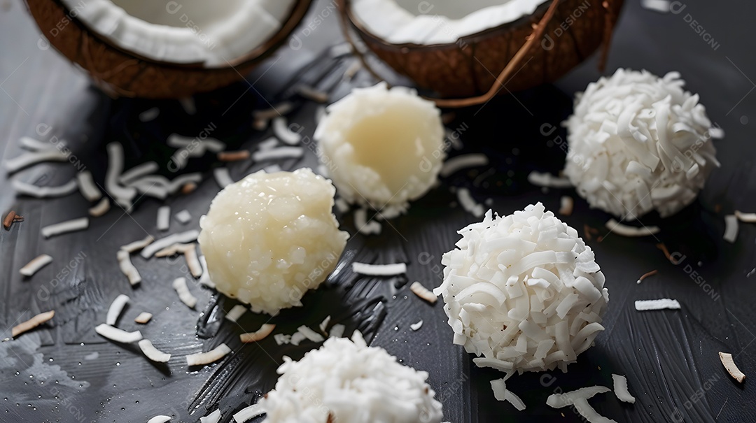Cocada um doce de coco geralmente feito com açúcar e leite condensado