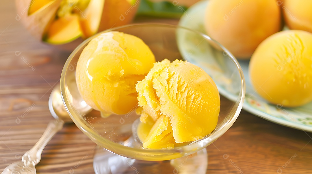 Sorvete de mangaba uma sobremesa refrescante feita com a fruta mangaba