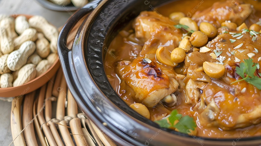 Ximxim de galinha um saboroso ensopado de frango e amendoim