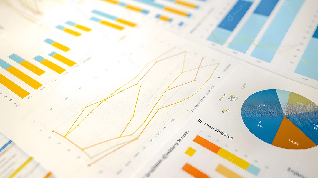 Gráfico representando estatísticas de forma criativa