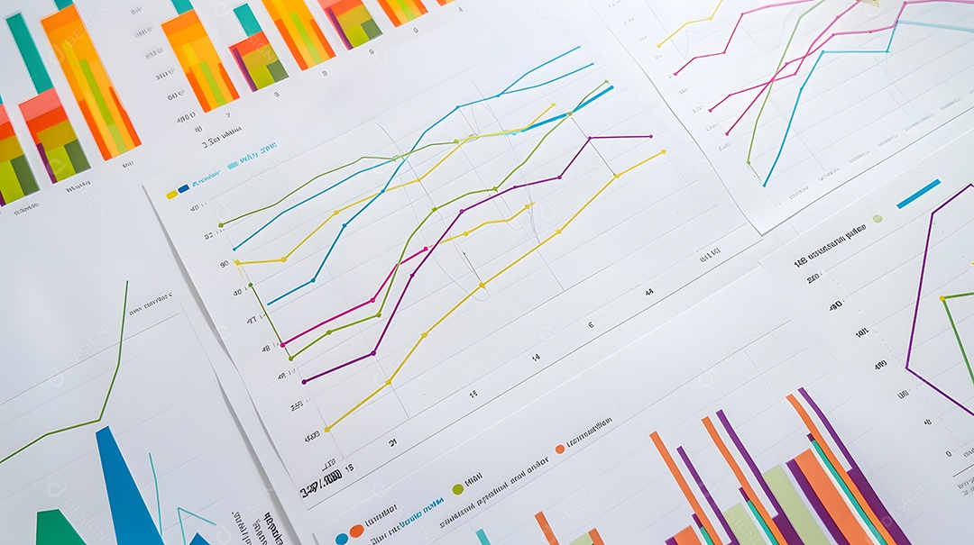 Gráfico representando estatísticas de forma criativa