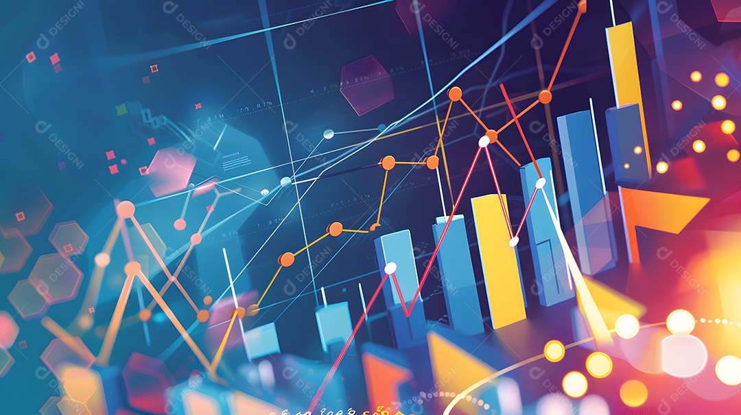 Análise de tendências na economia através da arte digital abstrata