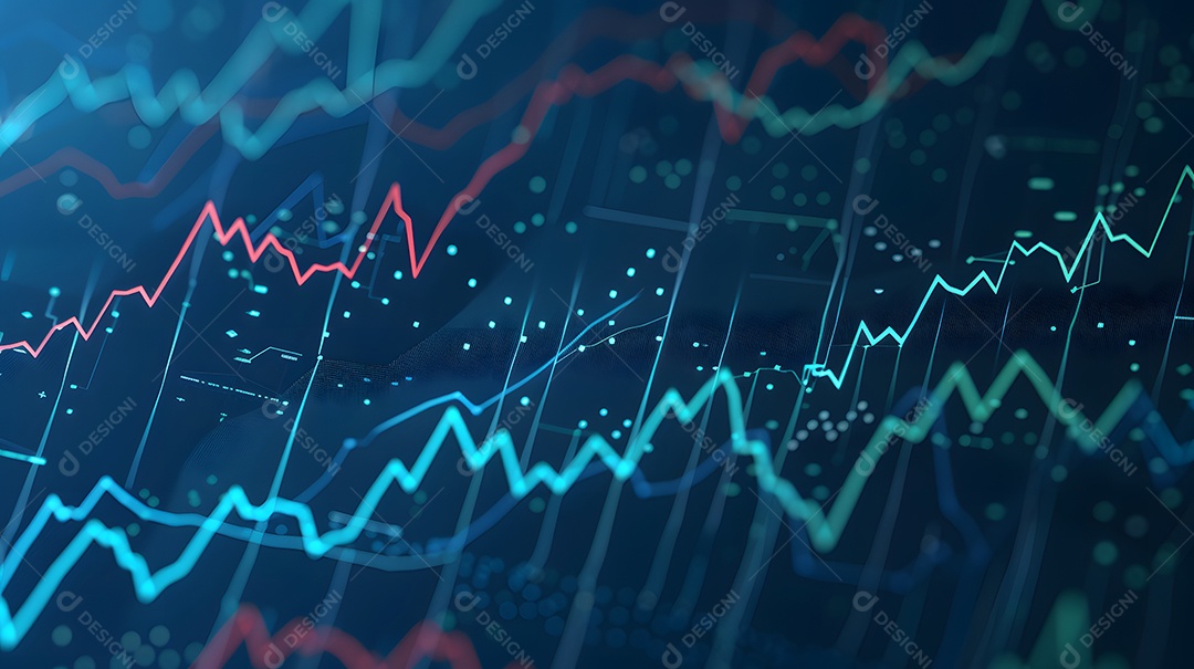 Fundo gráfico abstrato com detalhes intrincados