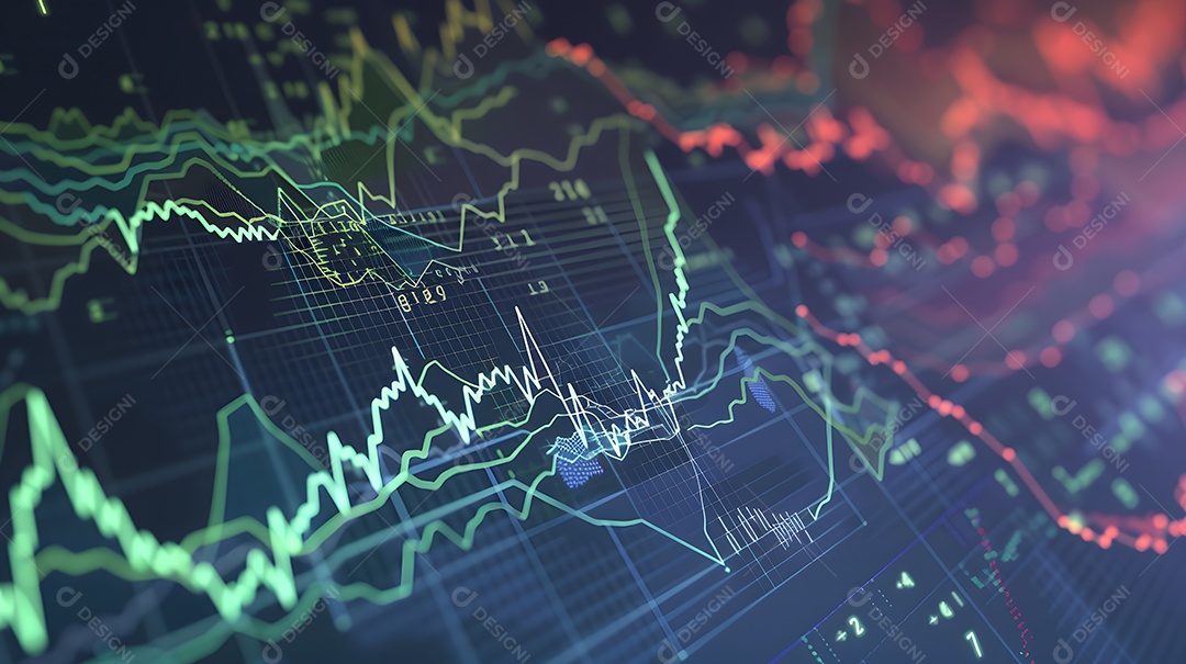 Fundo gráfico abstrato com detalhes intrincados