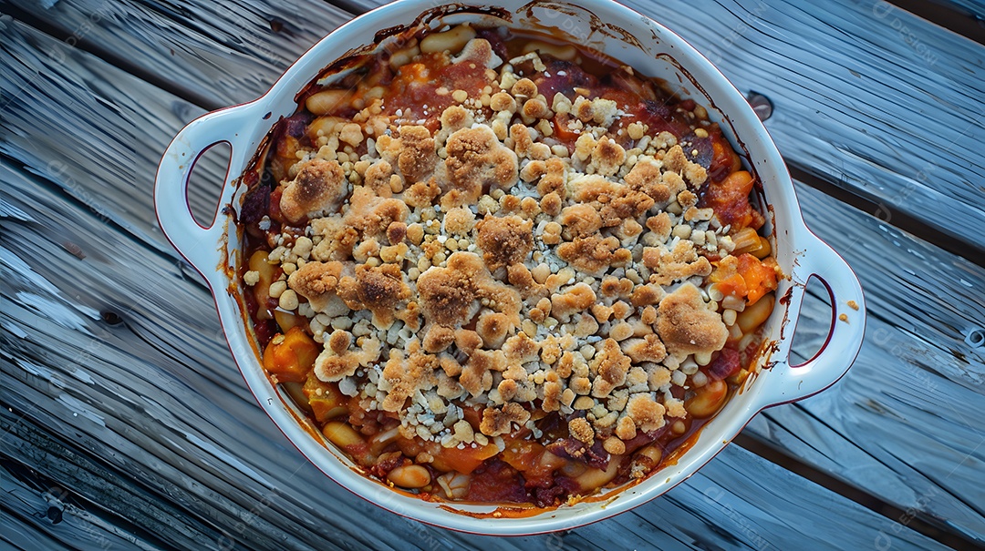 Uma rica caçarola de cassoulet