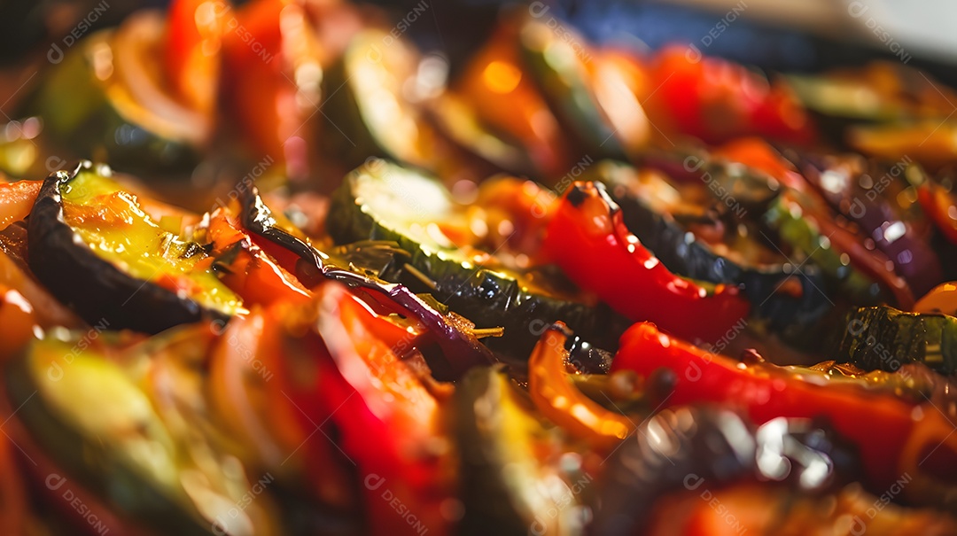 Um prato tradicional de ratatouille