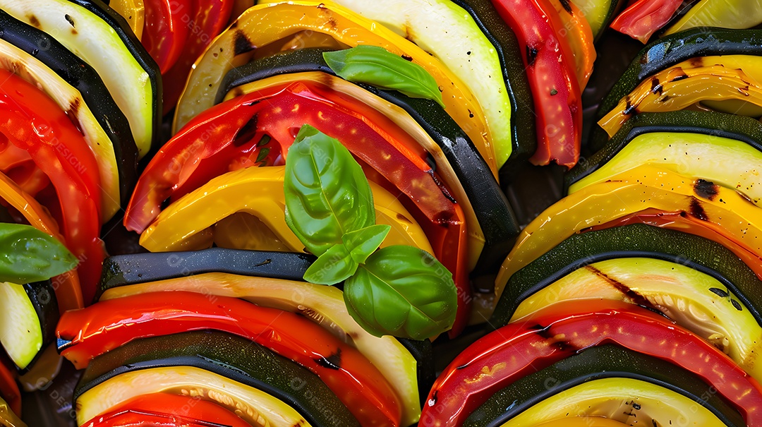 Um prato tradicional de ratatouille