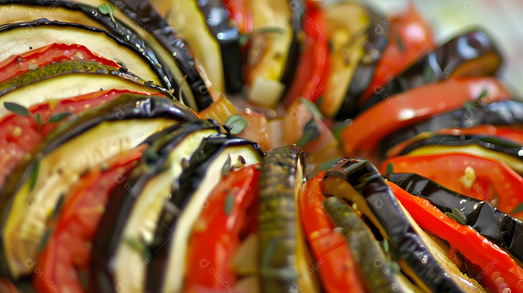 Um prato tradicional de ratatouille