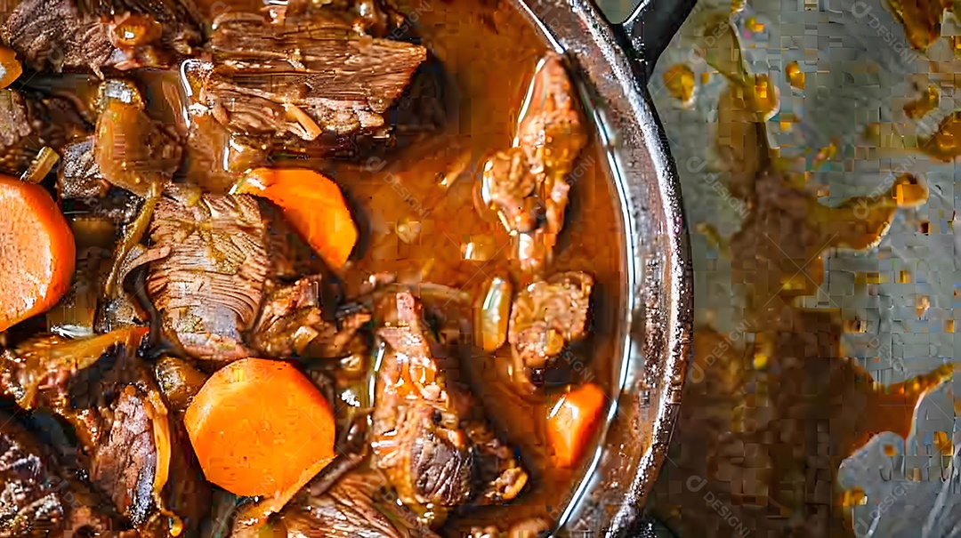 Ensopado de carne bovina de cozimento lento