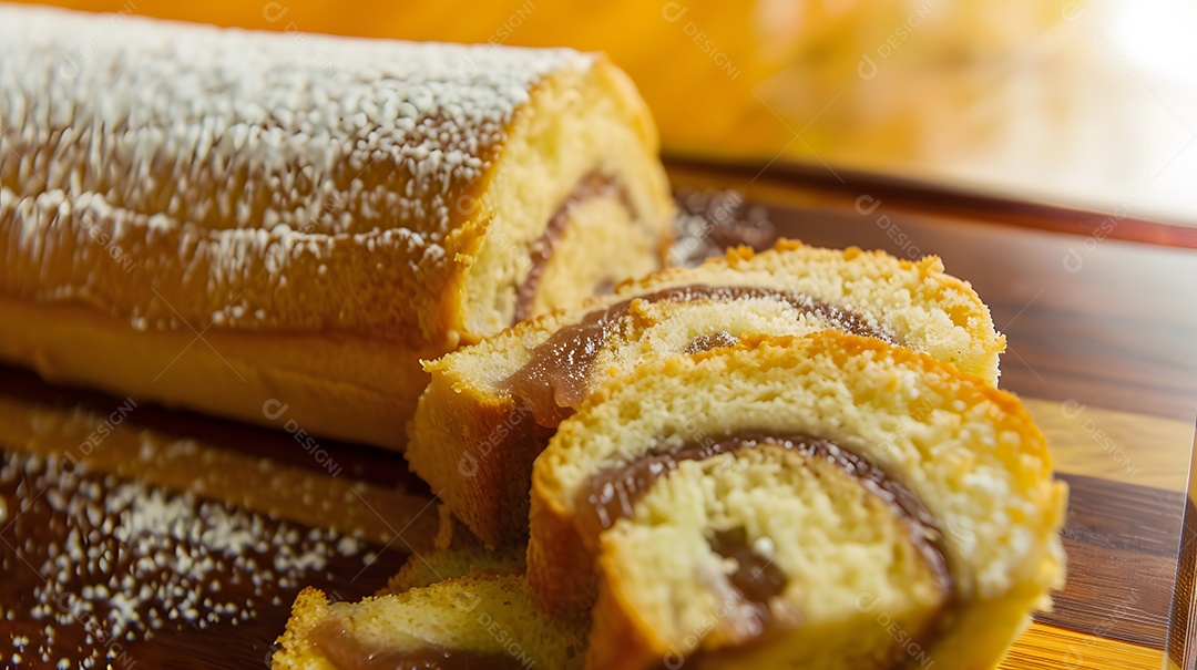 Bolo de rolo recheado