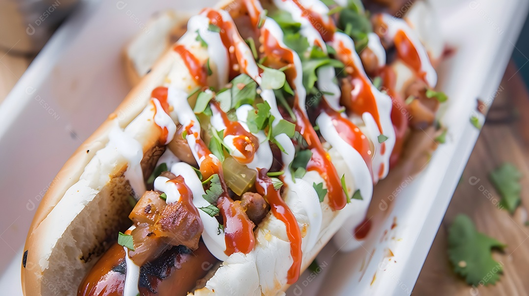 Cachorro quente brasileiro com coberturas exclusivas