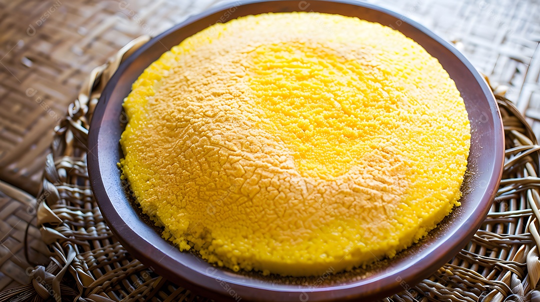 Cuscuz um prato de fubá semelhante á polenta