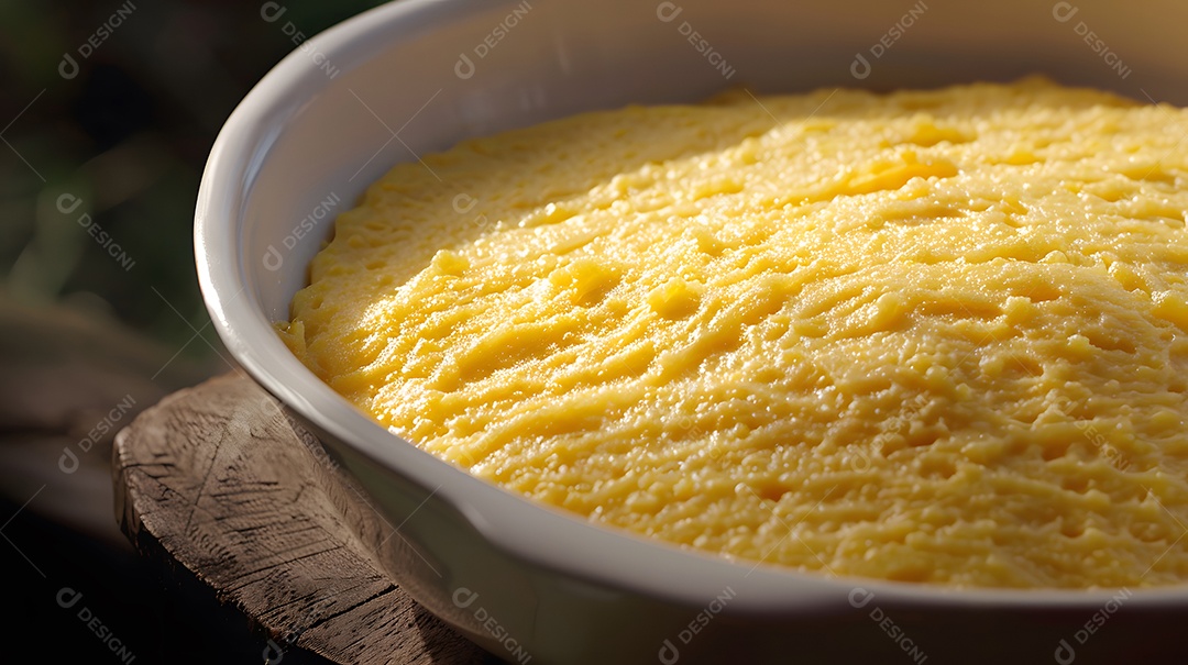 Cuscuz um prato de fubá semelhante á polenta