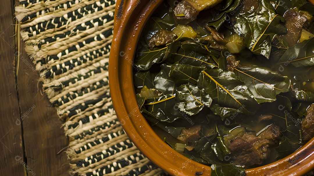 Maniçoba um ensopado feito com folhas de mandioca e carne de porco
