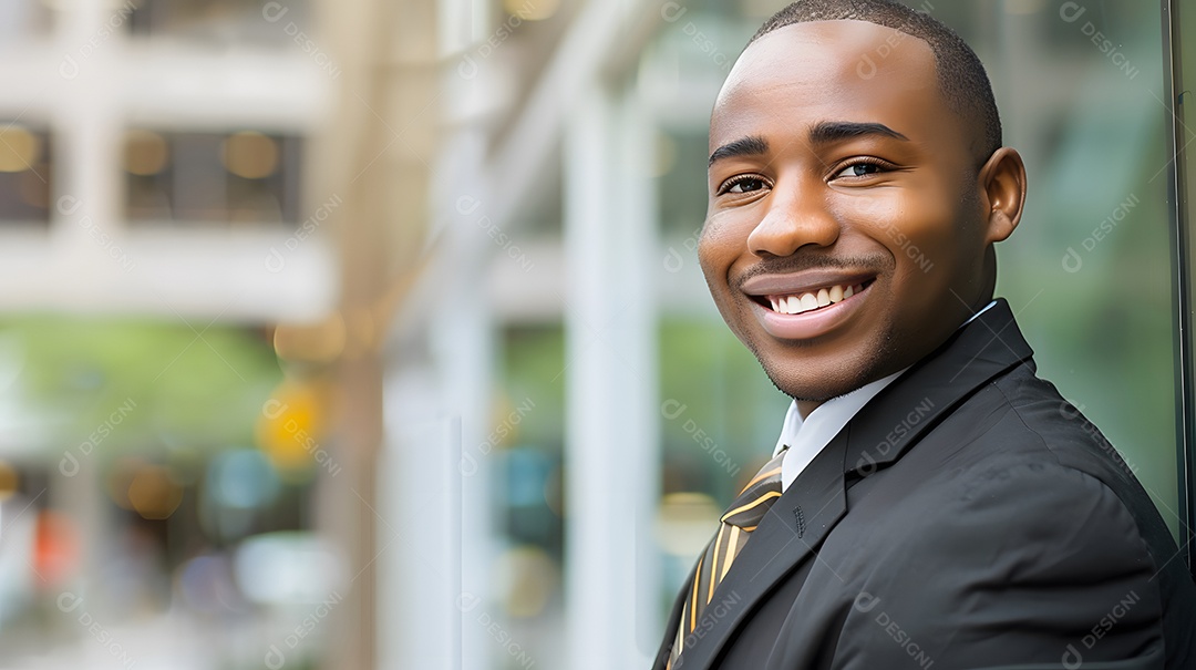 Retrato de homem de negócios sorrindo