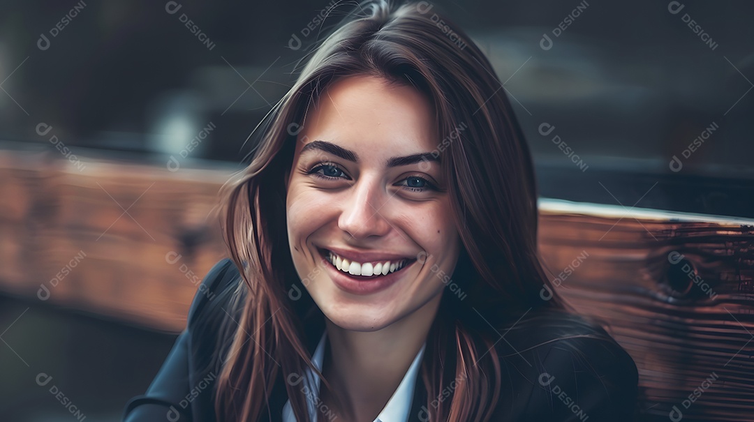 Retrato de mulher de negócios sorrindo