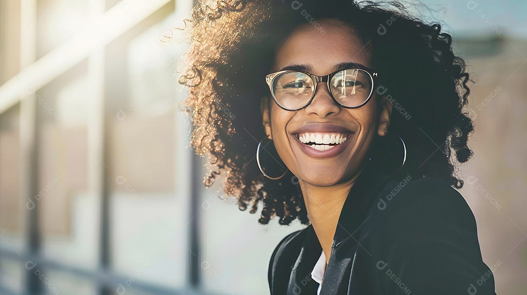 Retrato de mulher de negócios sorrindo