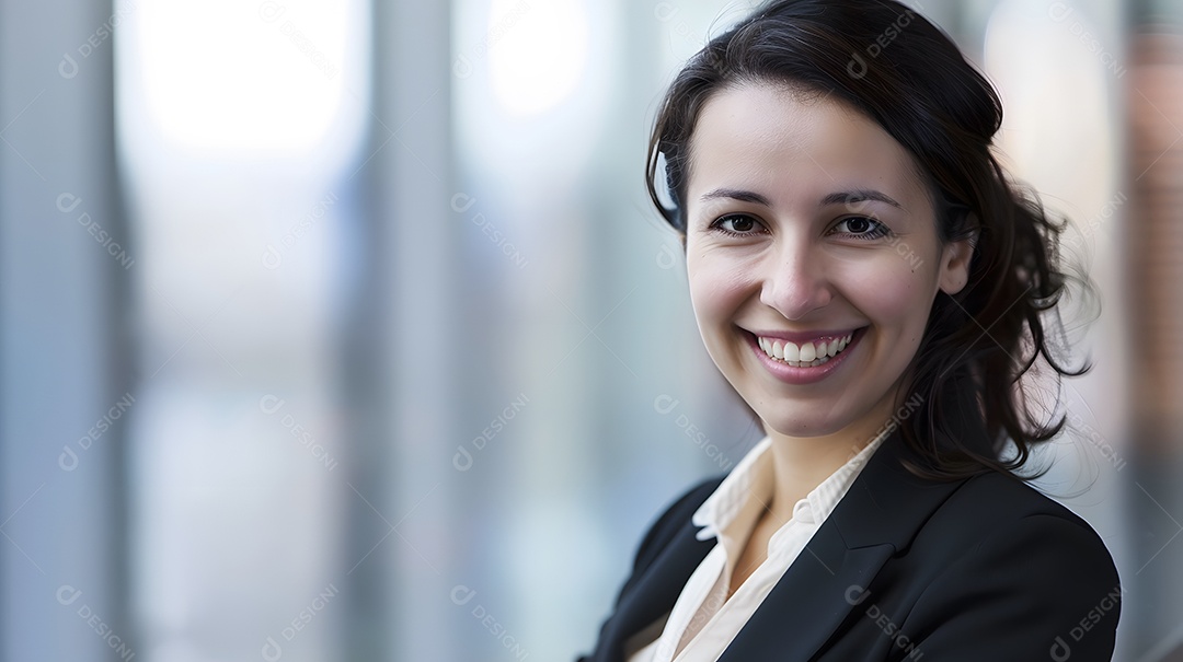 Retrato de mulher de negócios sorrindo