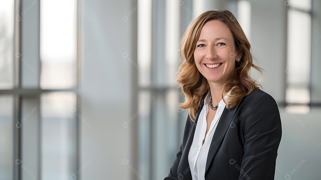 Retrato de mulher de negócios sorrindo