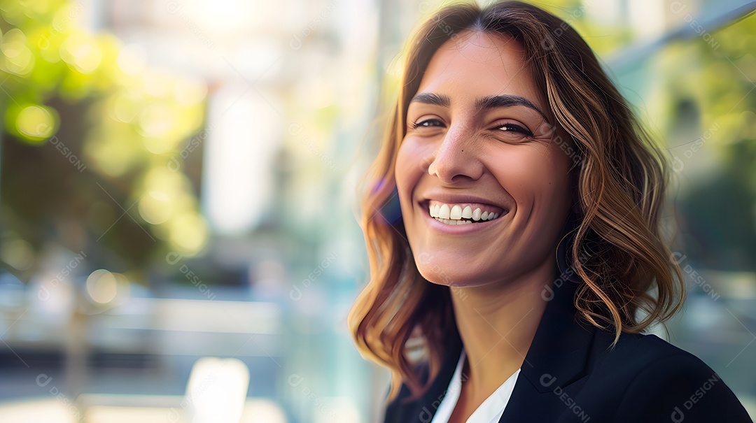 Retrato de mulher de negócios sorrindo