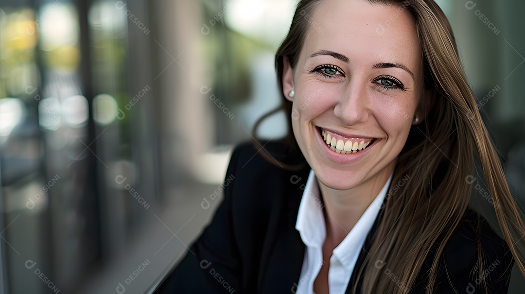 Retrato de mulher de negócios sorrindo