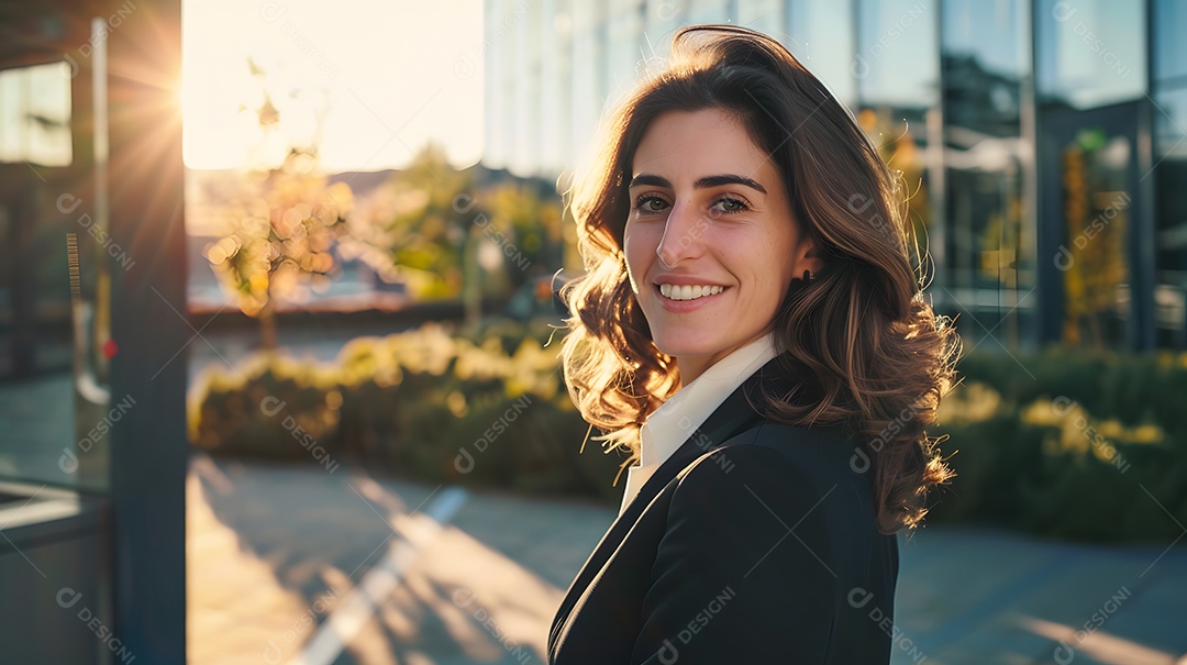 Retrato de mulher de negócios sorrindo