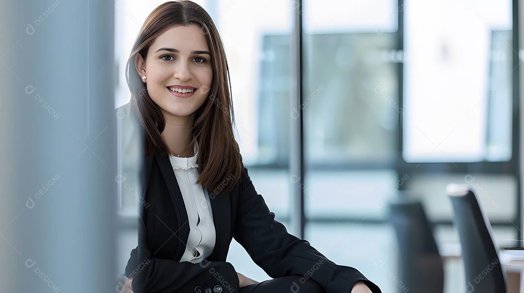 Retrato de mulher de negócios sorrindo
