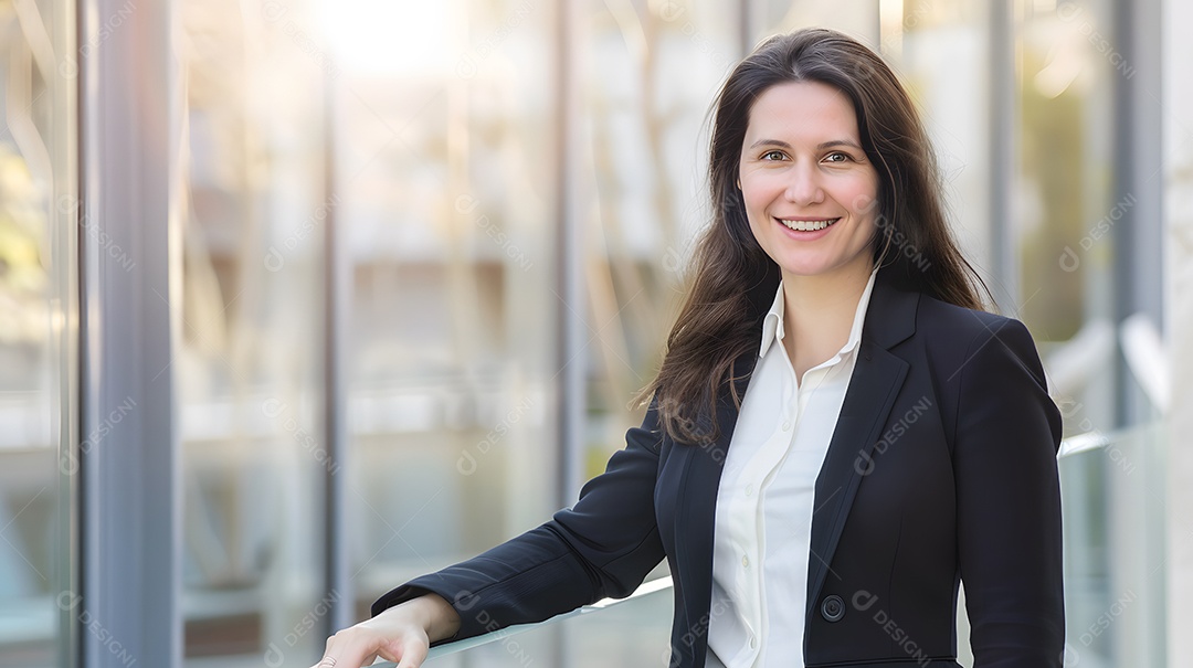 Retrato de mulher de negócios sorrindo