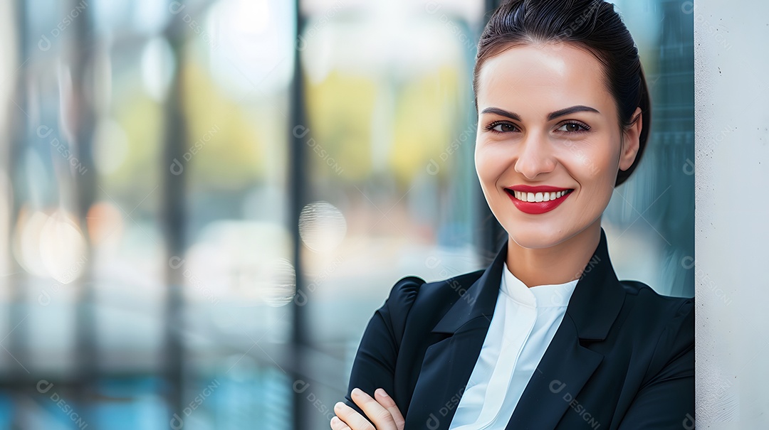 Retrato de mulher de negócios sorrindo