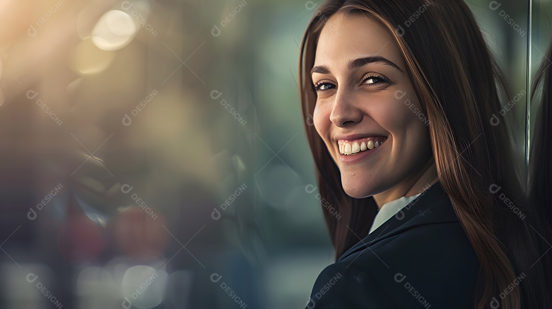Retrato de mulher de negócios sorrindo