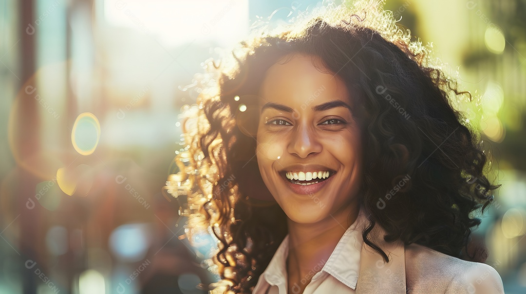 Retrato de mulher de negócios sorrindo
