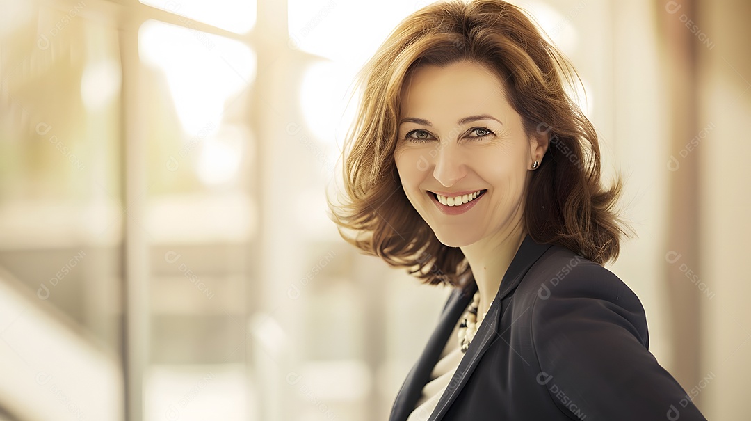 Retrato de mulher de negócios sorrindo