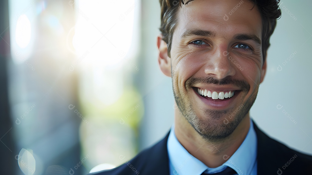 Retrato de homem de negócios sorrindo