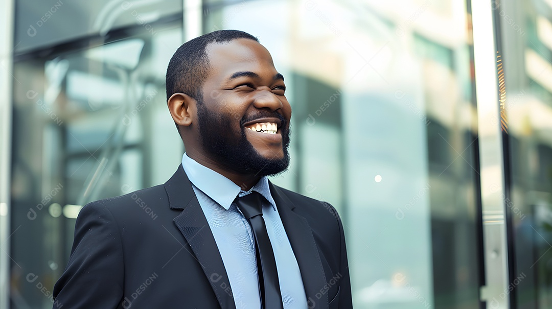 Retrato de homem de negócios sorrindo
