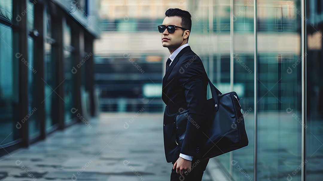 Um executivo que exala confiança e carisma