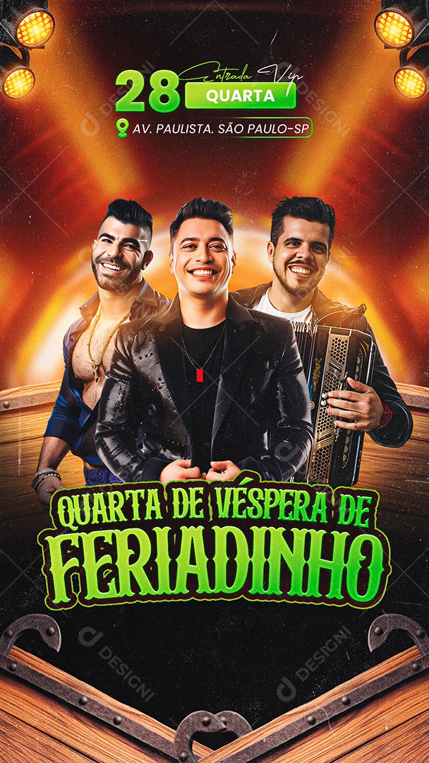 Story Flyer Quarta de Véspera de Feriadinho Social Media PSD Editável