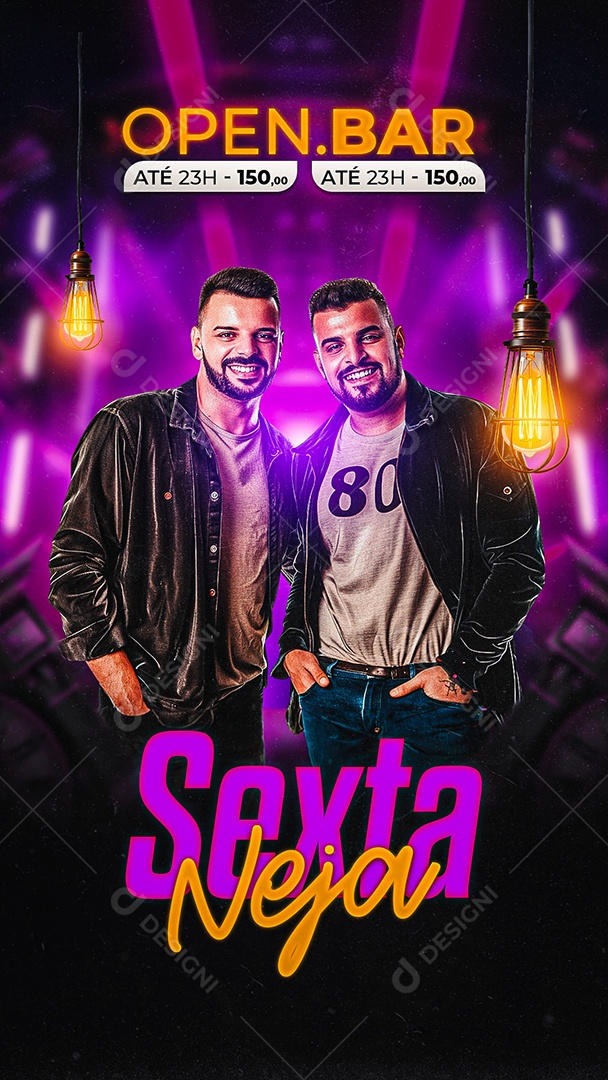 Story Flyer Sexta Neja Social Media PSD Editável