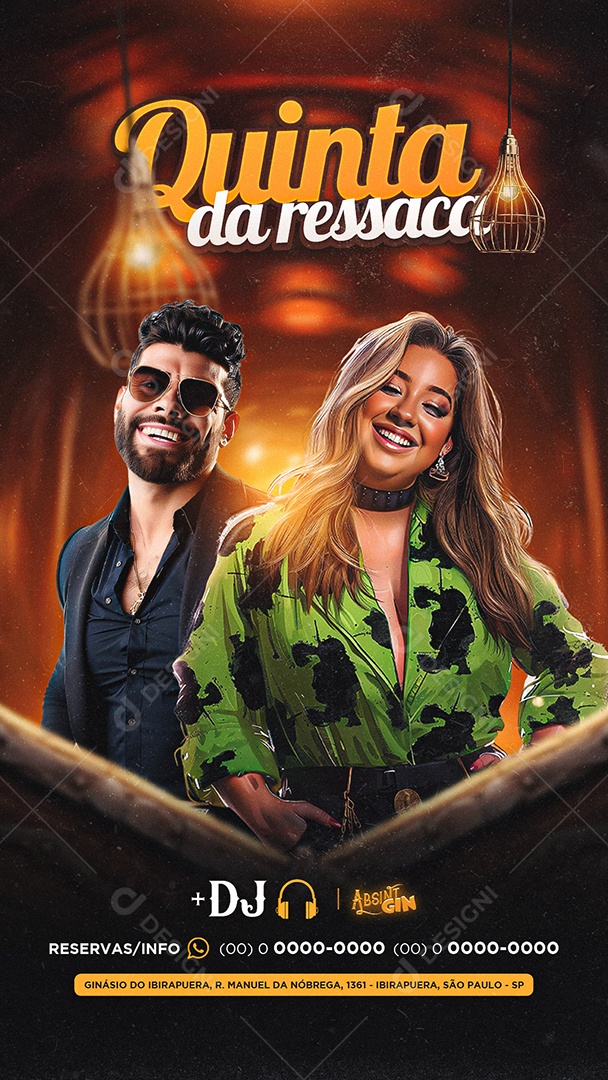Story Flyer Quinta da Ressaca Social Media PSD Editável