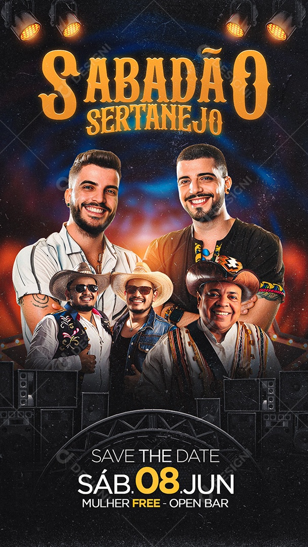 Story Flyer Sabadão Sertanejo Social Media PSD Editável
