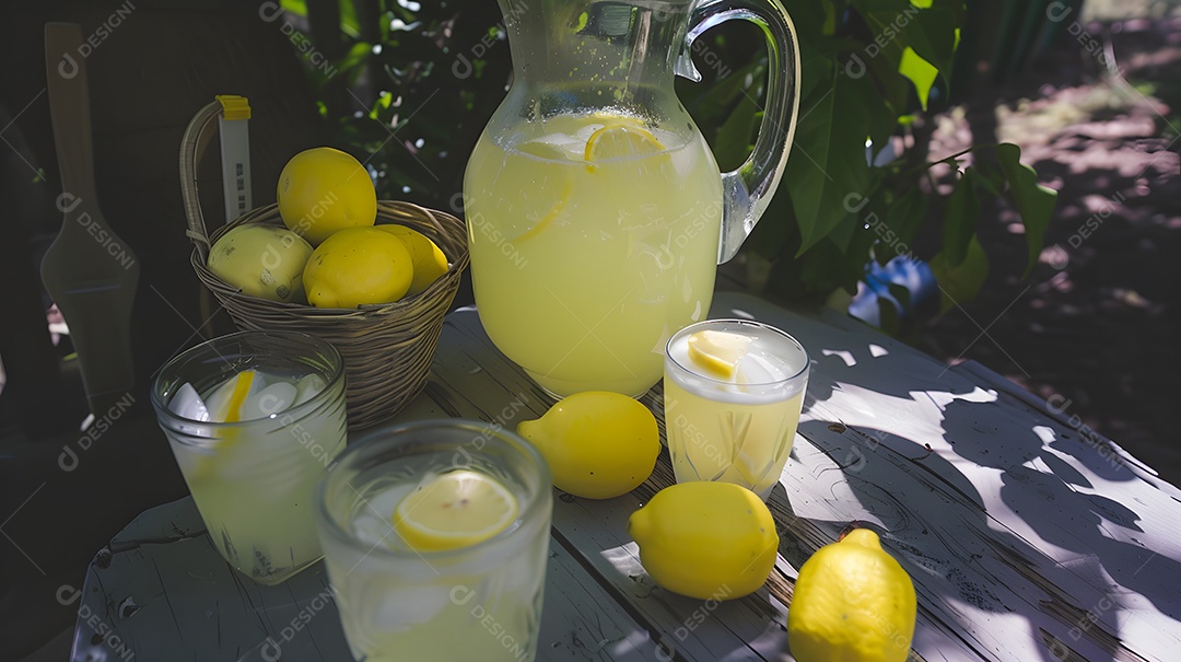 Limonada fresca para os dias ensolarado