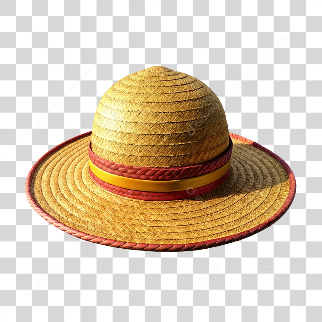 Chapéu de Palha PNG Transparente