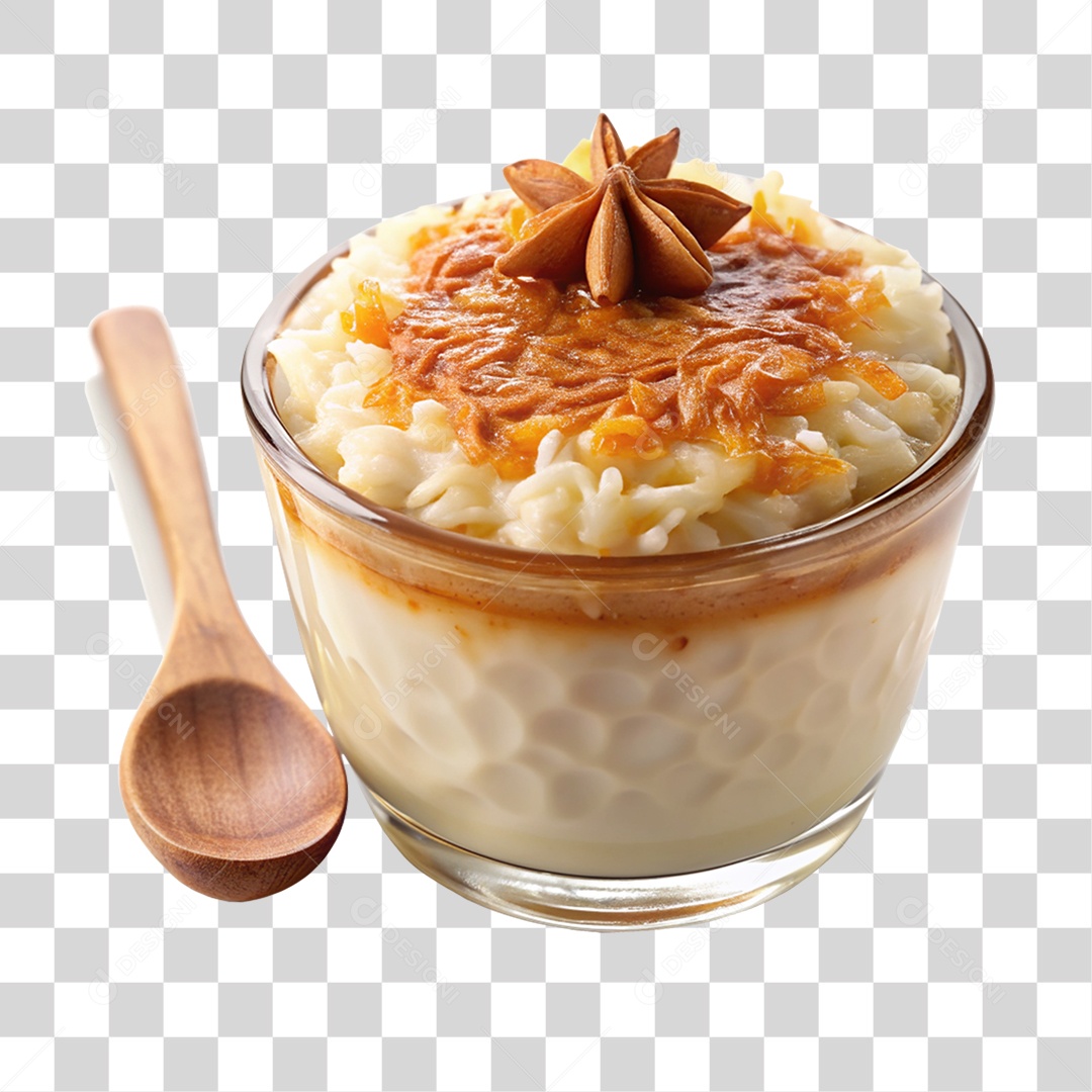 Arroz Doce com Canela PNG Transparente