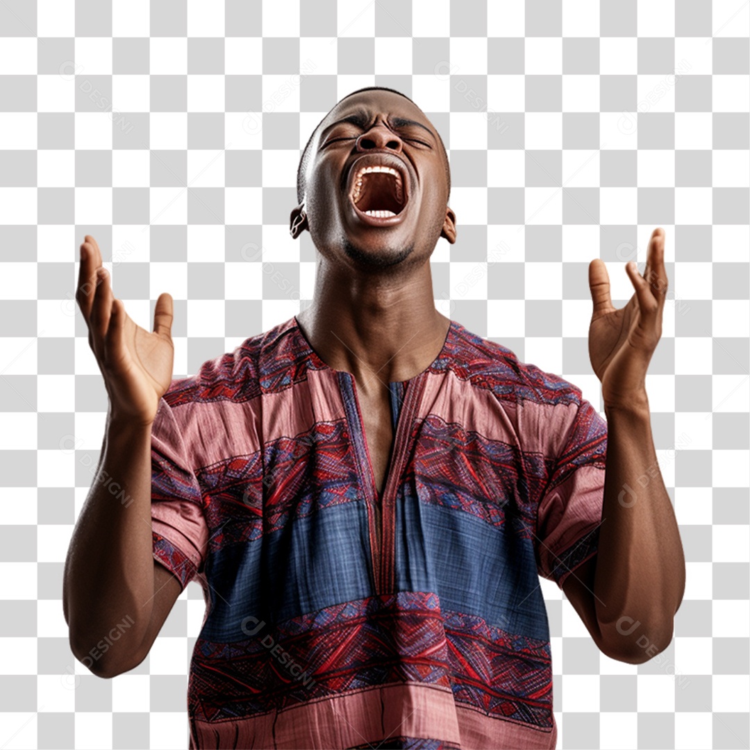 Homem Orando Rezando PNG Transparente